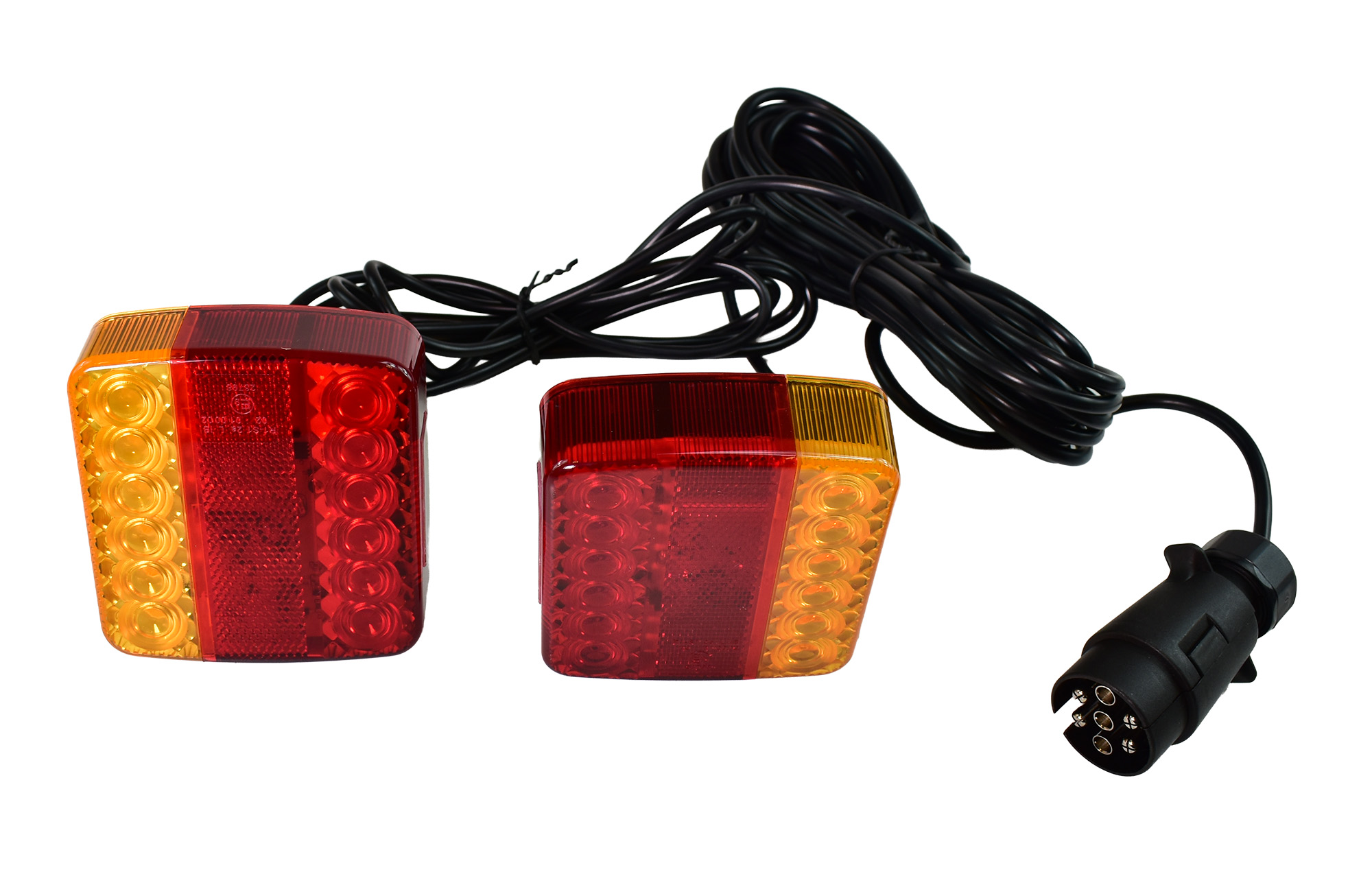 Zestaw lamp do przyczepki, przewód 7,5 m, 7 pinowa, LED tb30led_3