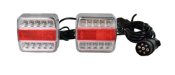Zestaw lamp do przyczepki, przewód 7,5 m, 7