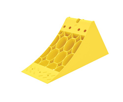 Klin pod koła E36 żółty