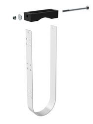 Wspornik prostokątny potrójny tuby 160 mm