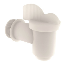 Biały kranik do pojemnika na wodę LOKHEN