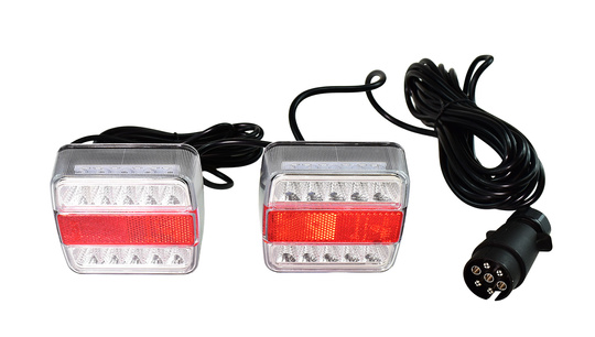 Zestaw lamp do przyczepki, przewód 7,5 m, 7 