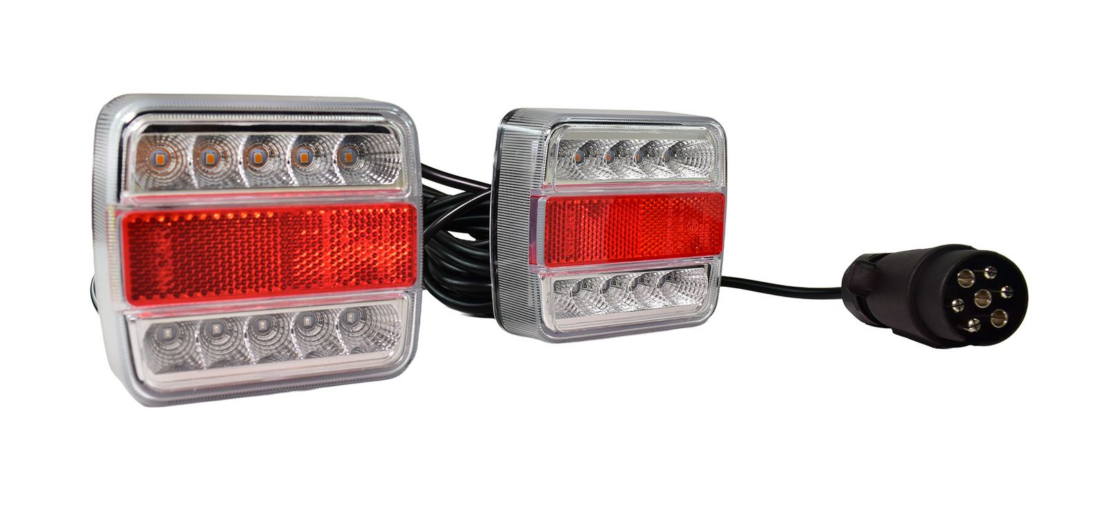 Zestaw lamp do przyczepki, przewód 7,5 m, 7 