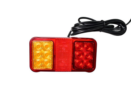 Zestaw lamp do przyczepy, przewód 7,5 m, 7 pinowa, żarówka