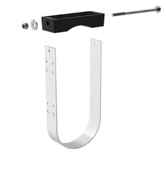 Wspornik prostokątny podwójny tuby 160