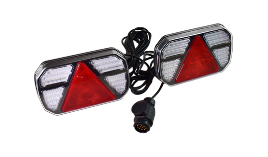 Zestaw lamp do przyczepki, przewód 7,5 m, 7 