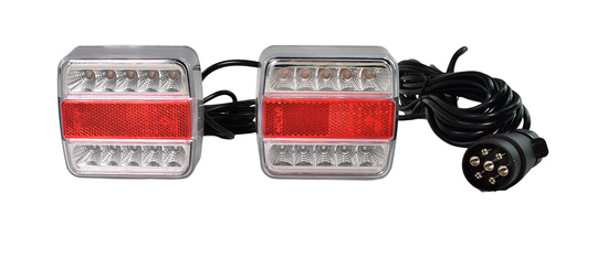 Zestaw lamp do przyczepki, przewód 7,5 m, 7 