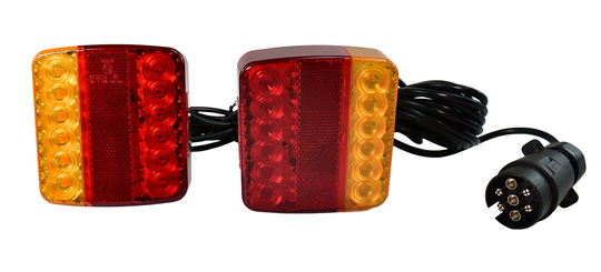 Zestaw lamp do przyczepki, przewód 7,5 m, 7 