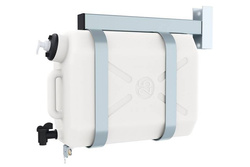 Zbiornik na wodę 25 L START biały z pojemnikiem na mydło + uchwyty montażowe cynkowane